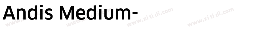 Andis Medium字体转换